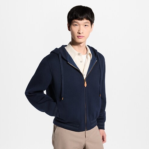 Prêt-à-Porter Tout le Prêt-à-Porter Blouson à capuche double-face en cachemire | Louis Vuitton ® (Zoom produit)