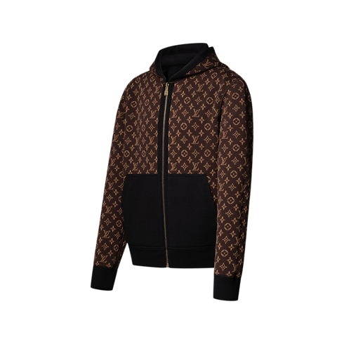 Blouson à capuche en maille double-face réversible Monogram autre vue