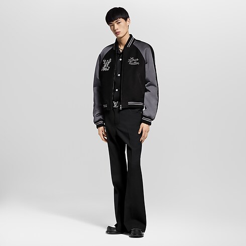 Prêt-à-Porter Manteaux et Blousons Blouson bi-matière ornementé | Louis Vuitton ® (Zoom produit)