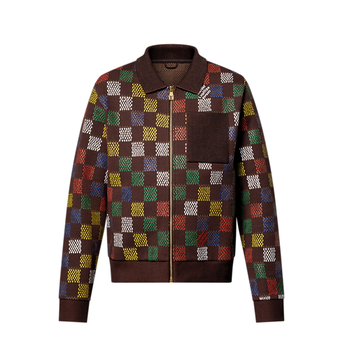 Prêt-à-Porter Tout le Prêt-à-Porter Blouson Damier Jacquard en jersey de coton | Louis Vuitton ® (Zoom produit)