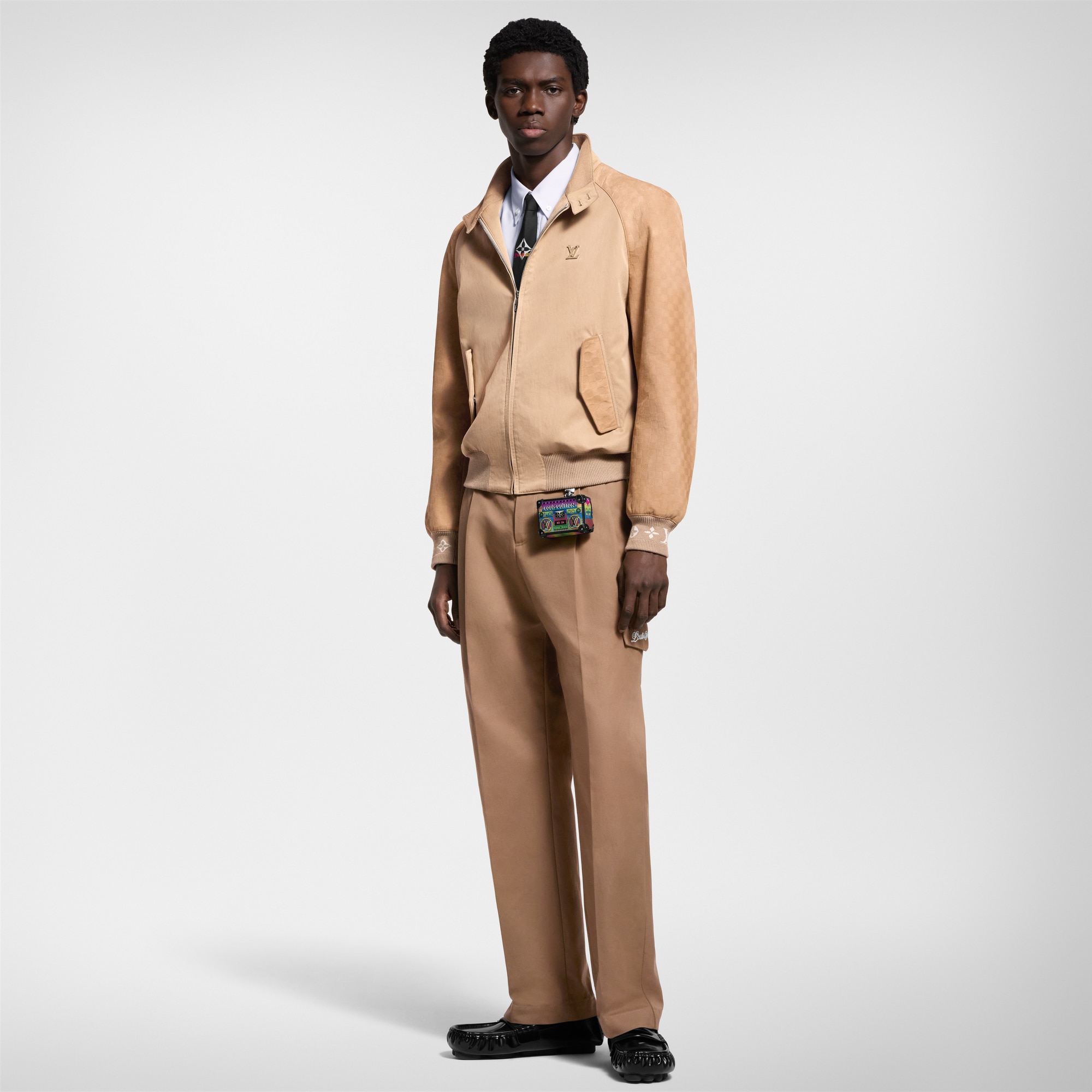  Prêt-à-Porter Manteaux et Blousons Blouson en cuir velours et coton | Louis Vuitton ® (Zoom produit)