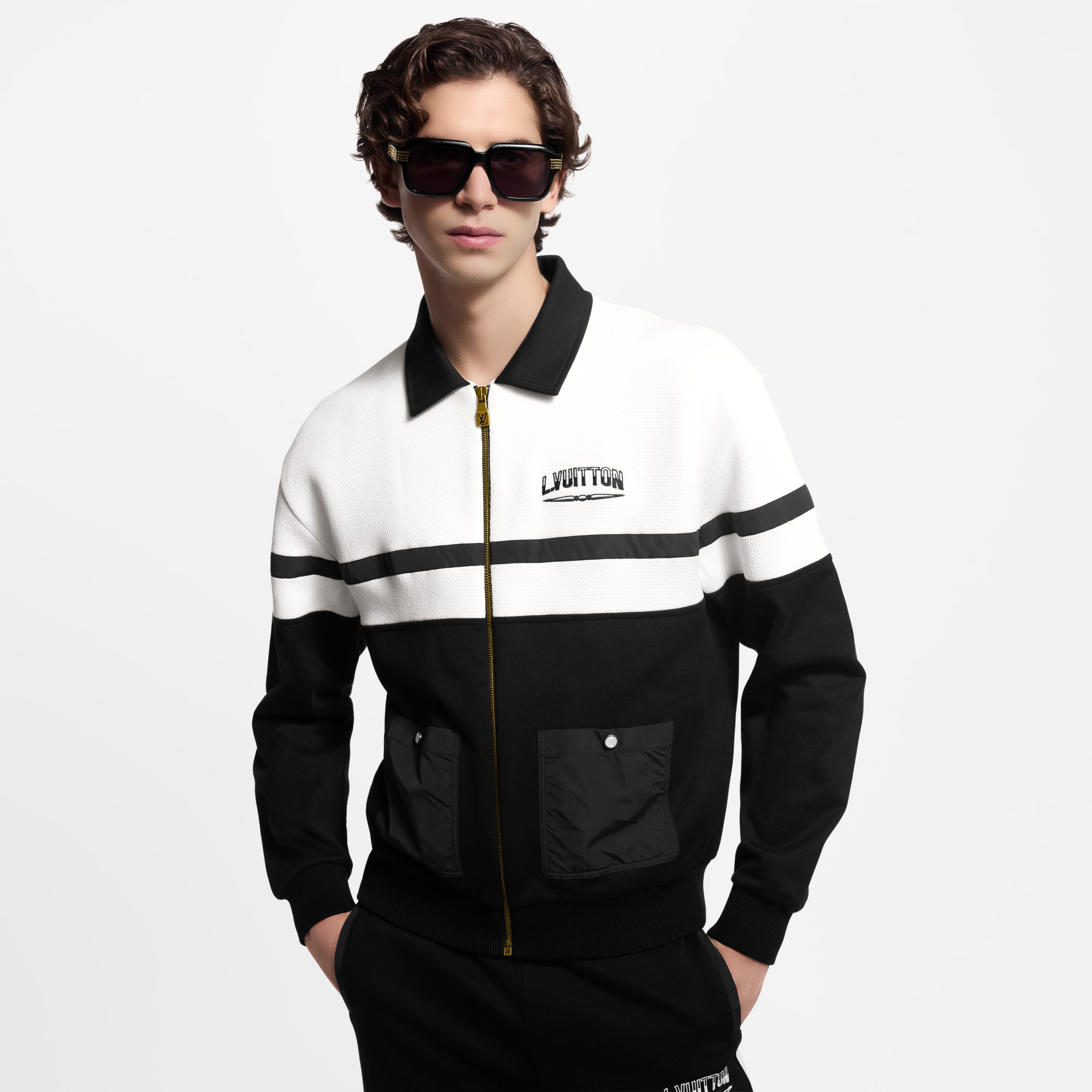  Prêt-à-Porter Tout le Prêt-à-Porter Blouson en jersey bi-matière | Louis Vuitton ® (Zoom produit)