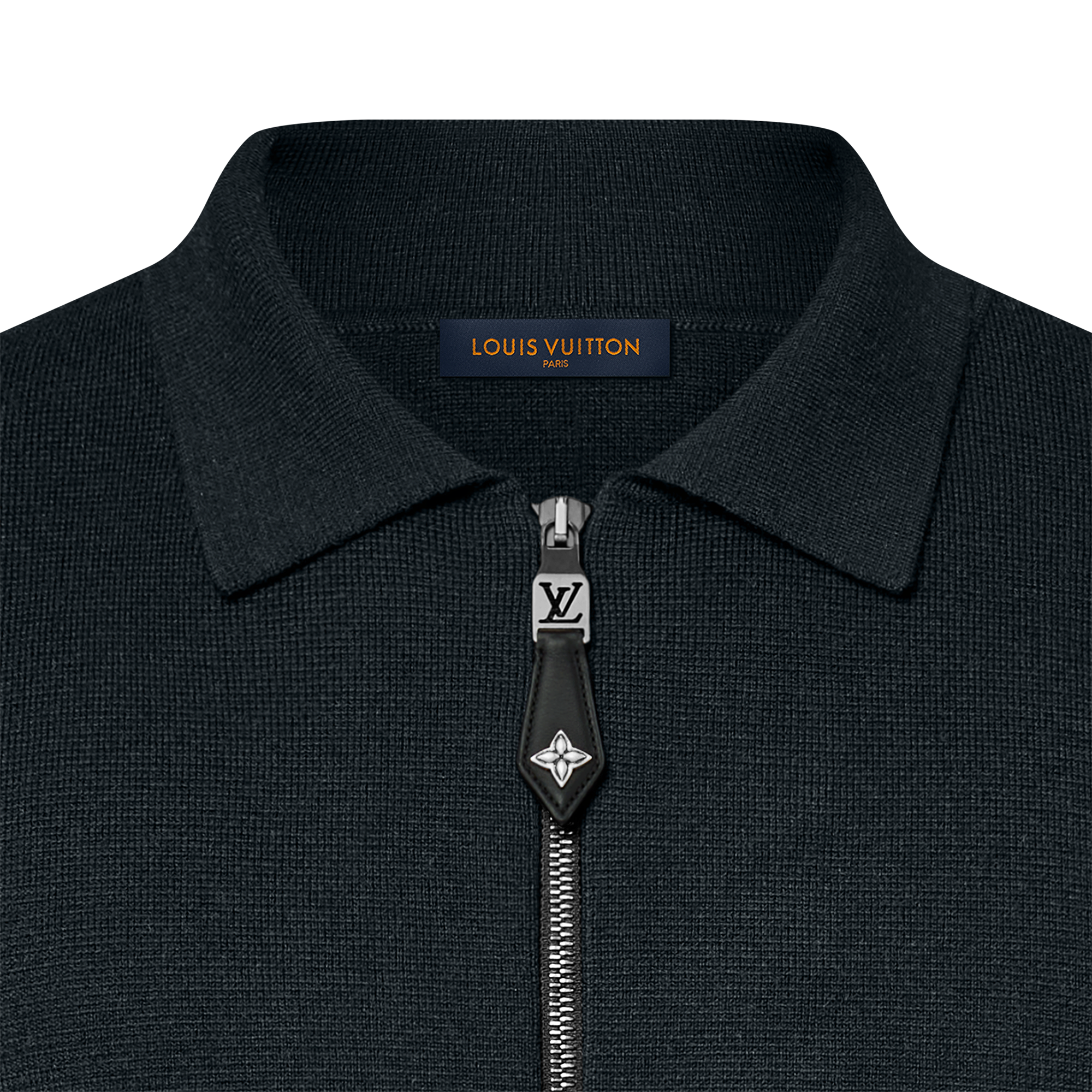  Prêt-à-Porter Manteaux et Blousons Blouson en maille à détails cuir | Louis Vuitton ® (Zoom produit)