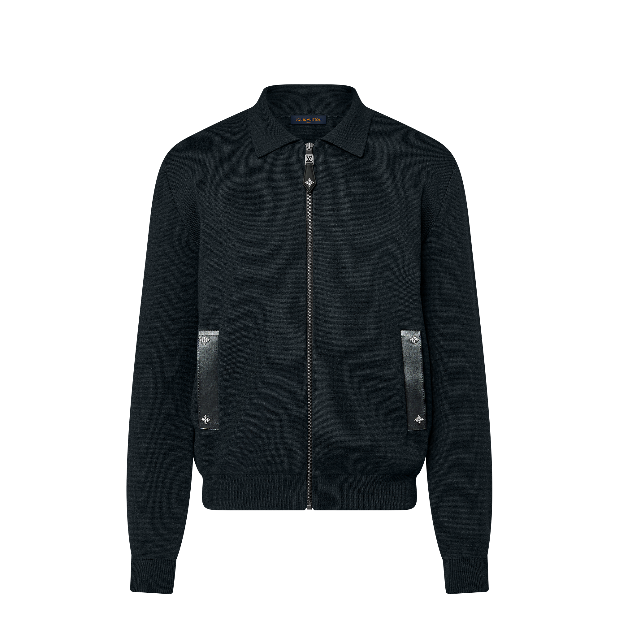  Prêt-à-Porter Manteaux et Blousons Blouson en maille à détails cuir | Louis Vuitton ® (Zoom produit)