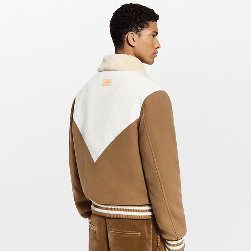 Prêt-à-Porter Manteaux et Blousons Blouson Monogram à col en shearling | Louis Vuitton ® (Zoom produit)