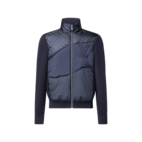 Blouson technique en maille vue de face