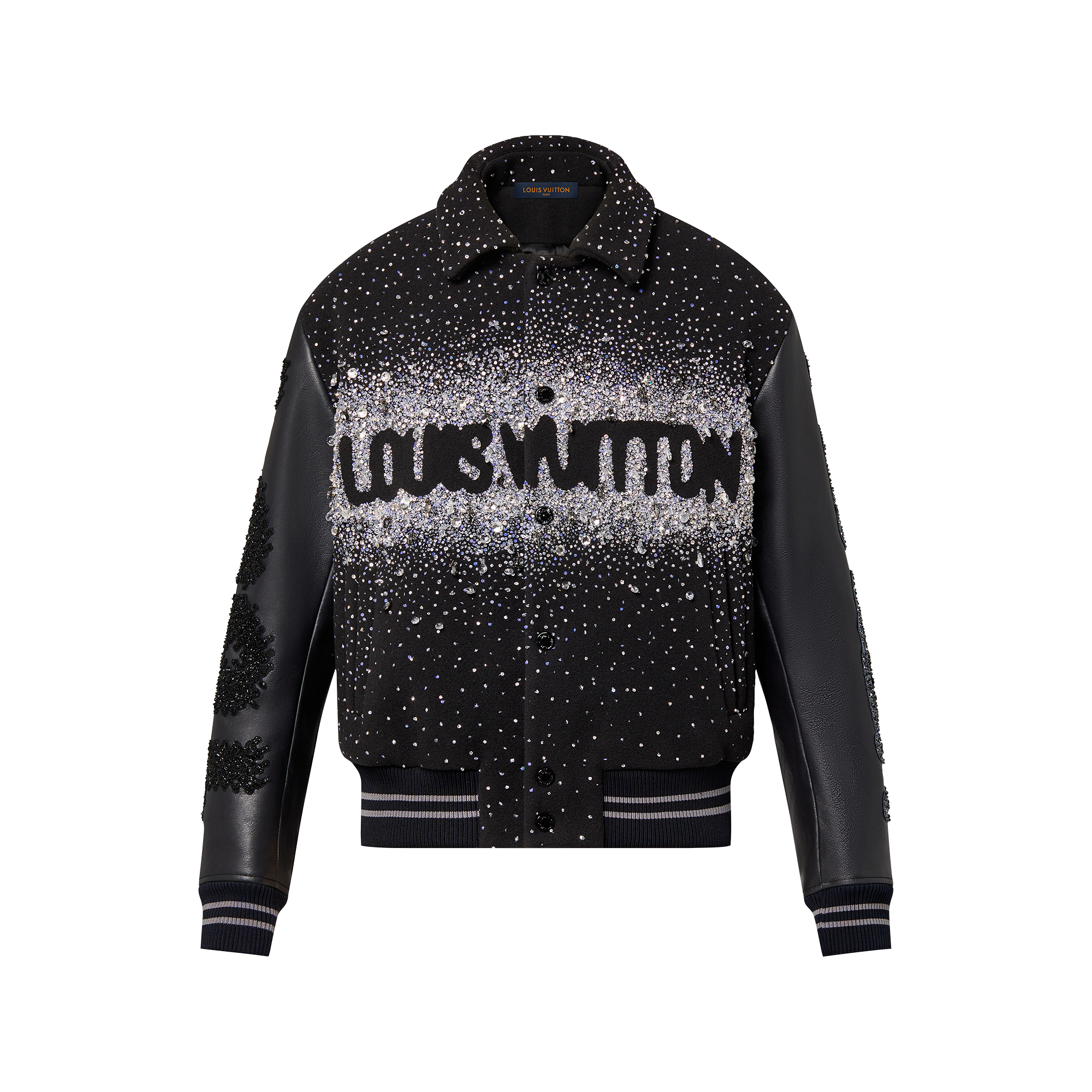 Blouson universitaire brodé réalisé sur commande Homme Prêt