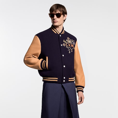 Prêt-à-Porter Manteaux et Blousons Blouson varsity à broderies | Louis Vuitton ® (Zoom produit)