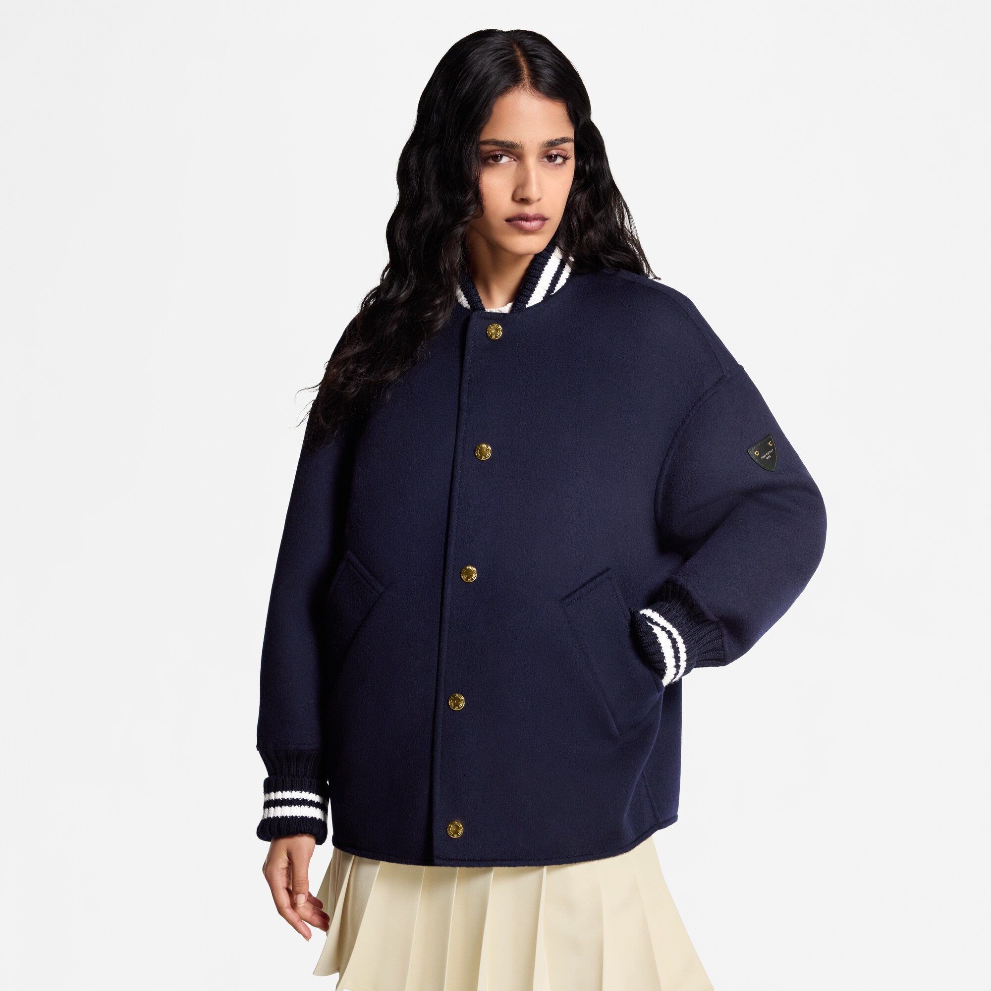  Prêt-à-Porter Manteaux et Vestes Blouson varsity double-face | Louis Vuitton ® (Zoom produit)