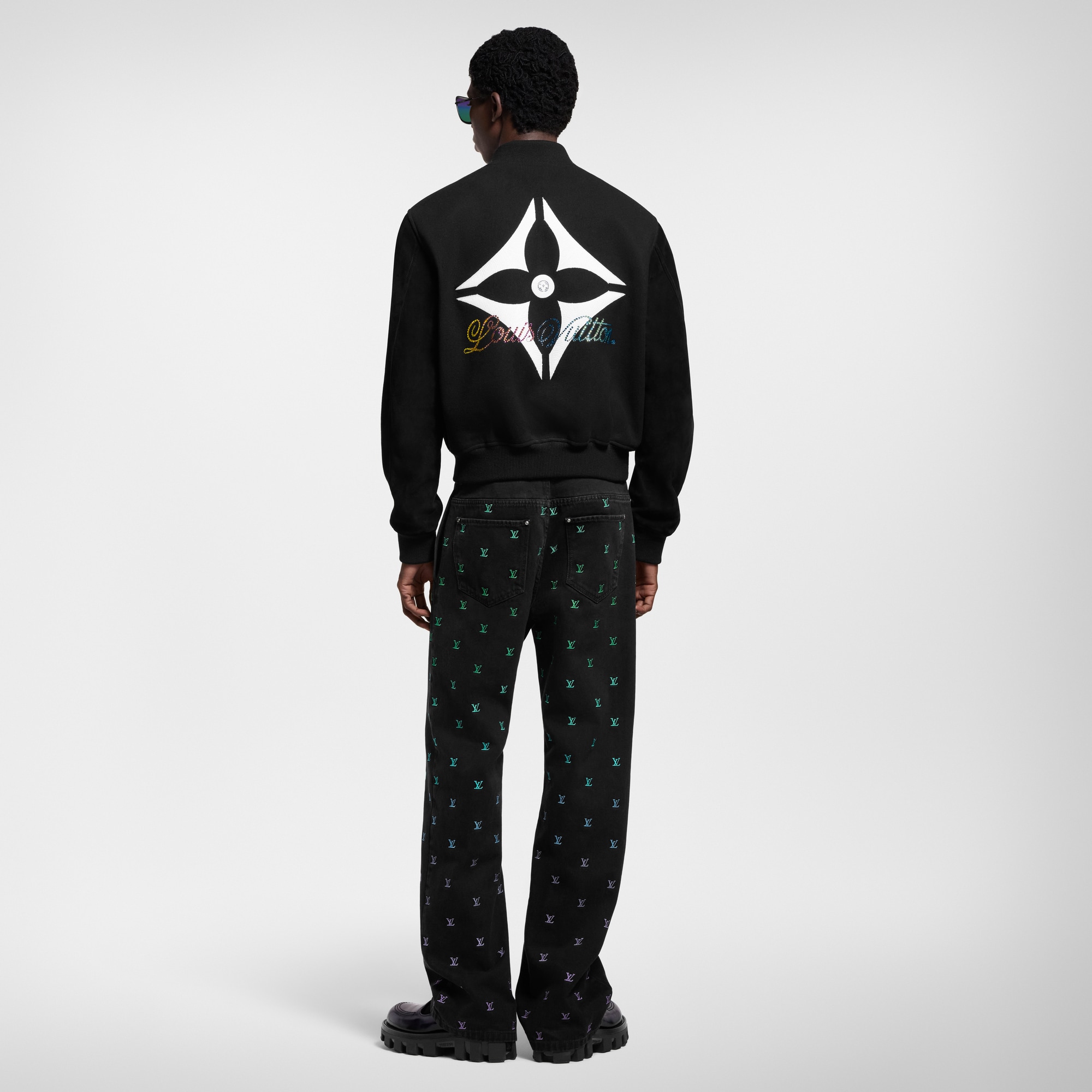  Prêt-à-Porter Manteaux et Blousons Blouson varsity en cuir et laine | Louis Vuitton ® (Zoom produit)