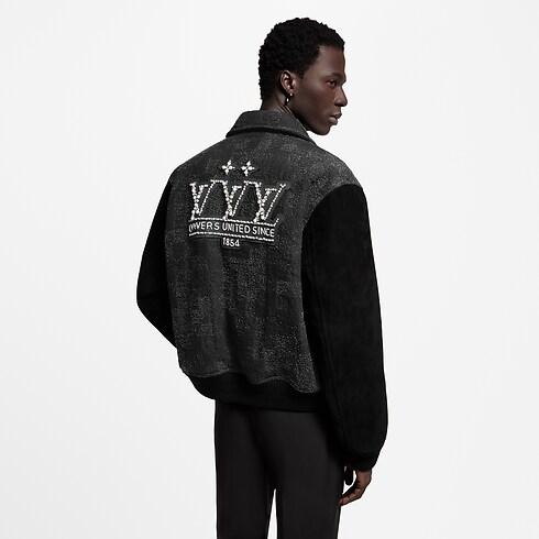 Prêt-à-Porter Manteaux et Blousons Blouson varsity en cuir mixte | Louis Vuitton ® (Zoom produit)