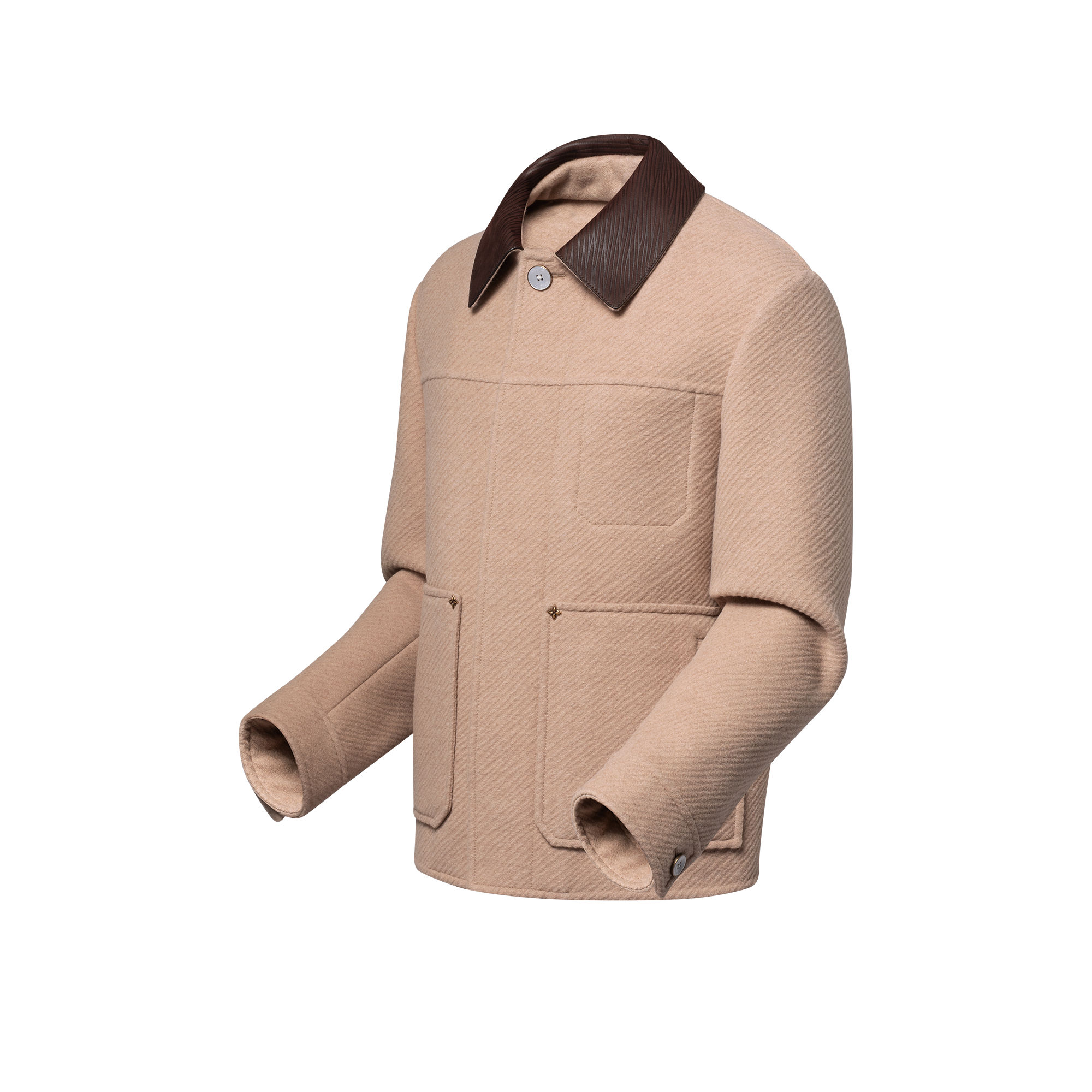  Prêt-à-Porter Manteaux et Blousons Blouson workwear chic double-face en soie et laine | Louis Vuitton ® (Zoom produit)