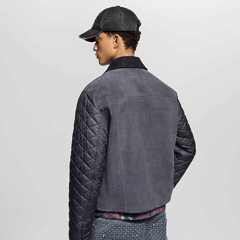 Prêt-à-Porter Manteaux et Blousons Blouson workwear en cuir et nylon | Louis Vuitton ® (Zoom produit)
