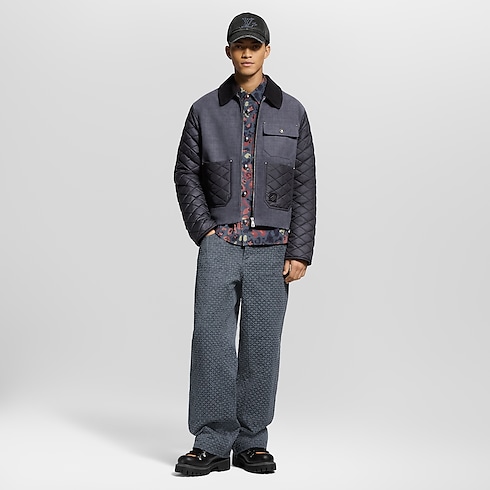 Prêt-à-Porter Manteaux et Blousons Blouson workwear en cuir et nylon | Louis Vuitton ® (Zoom produit)