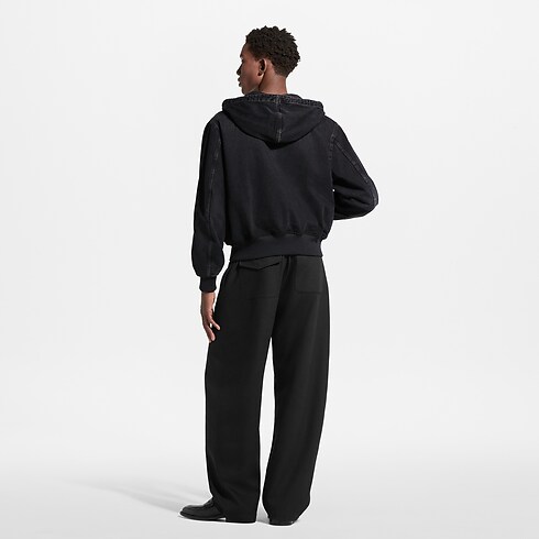 Prêt-à-Porter Tout le Prêt-à-Porter Blouson workwear LV à capuche en denim | Louis Vuitton ® (Zoom produit)