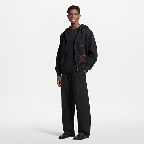 Prêt-à-Porter Tout le Prêt-à-Porter Blouson workwear LV à capuche en denim | Louis Vuitton ® (Zoom produit)