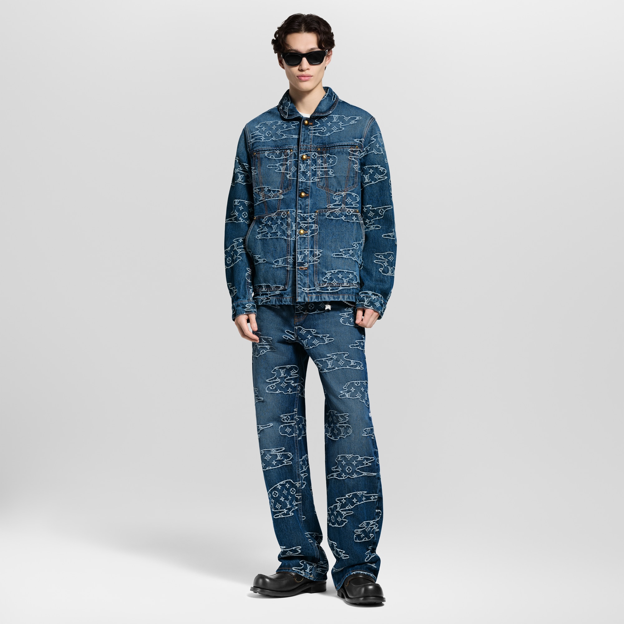  Prêt-à-Porter Manteaux et Blousons Blouson workwear Monogram en denim | Louis Vuitton ® (Zoom produit)