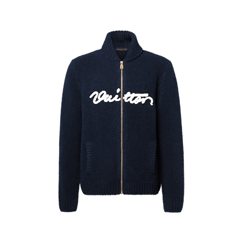 Prêt-à-Porter Manteaux et Blousons Blouson zippé à signature brodée | Louis Vuitton ® (Zoom produit)