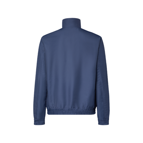 Blouson zippé Monogram réversible en nylon vue arrière