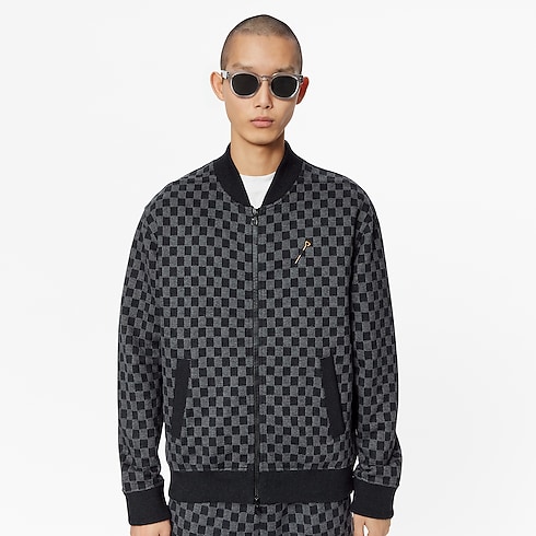 Prêt-à-Porter Maille et Sweatshirts Bomber en jacquard Damier | Louis Vuitton ® (Zoom produit)