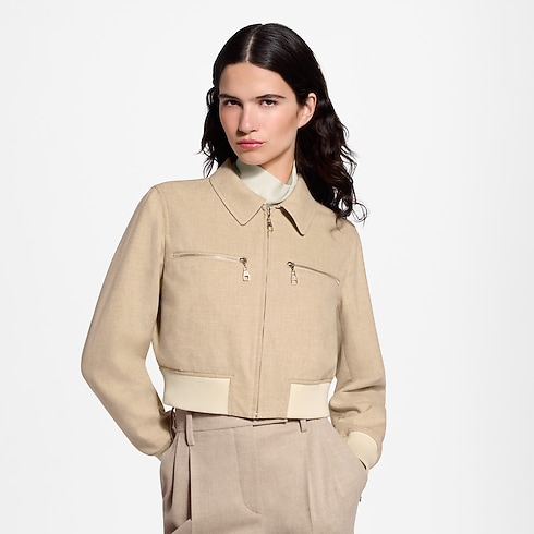 Prêt-à-Porter Manteaux et Vestes Bomber réversible en flanelle | Louis Vuitton ® (Zoom produit)