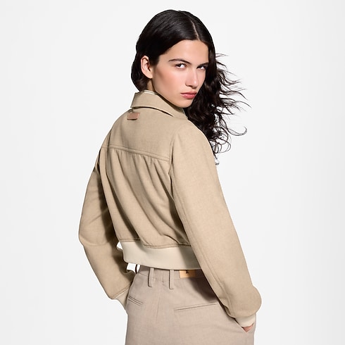 Prêt-à-Porter Manteaux et Vestes Bomber réversible en flanelle | Louis Vuitton ® (Zoom produit)