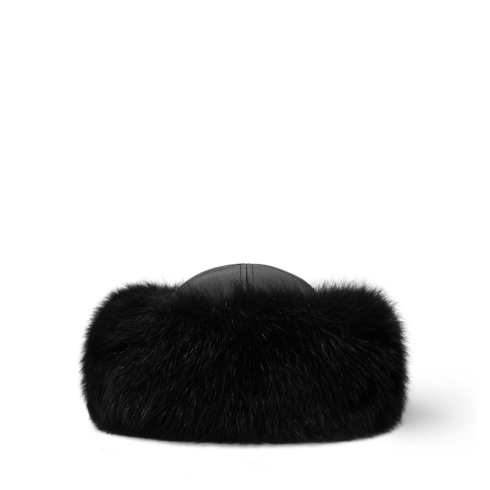 Bonnet en fourrure LV Bloom vue arrière