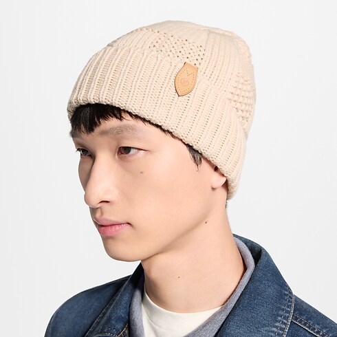 S00 Accessoires Chapeaux, Gants et Chaussettes Bonnet en maille LV Malletier | Louis Vuitton ® (Zoom produit)