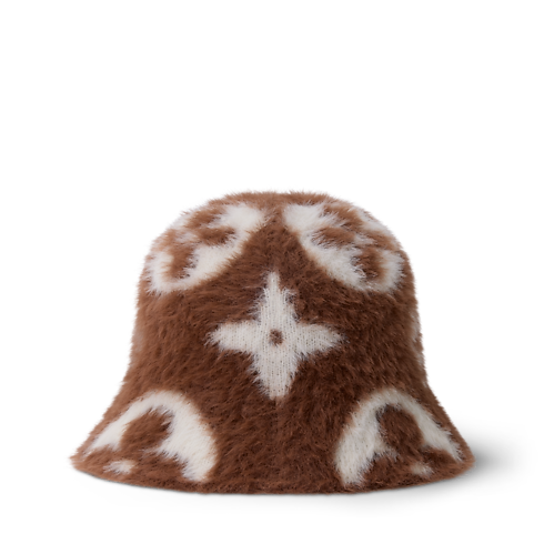 S00 Accessoires Chapeaux et Gants Bonnet LV Fluffy Monogram | Louis Vuitton ® (Zoom produit)