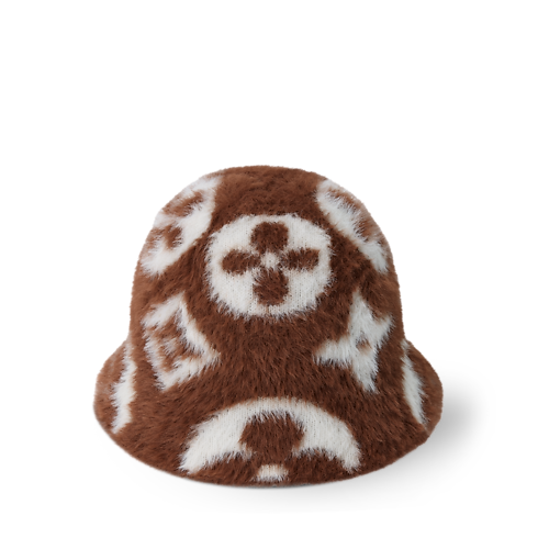 S00 Accessoires Chapeaux et Gants Bonnet LV Fluffy Monogram | Louis Vuitton ® (Zoom produit)