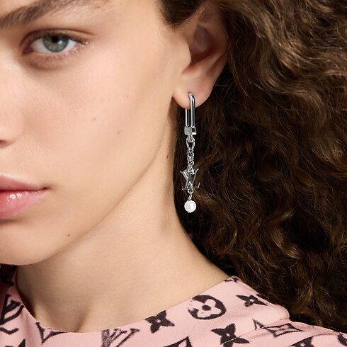 S00 Bijoux Fantaisie Boucles d’oreilles Boucles d'oreilles LV Iconic Hook | Louis Vuitton ® (Zoom produit)