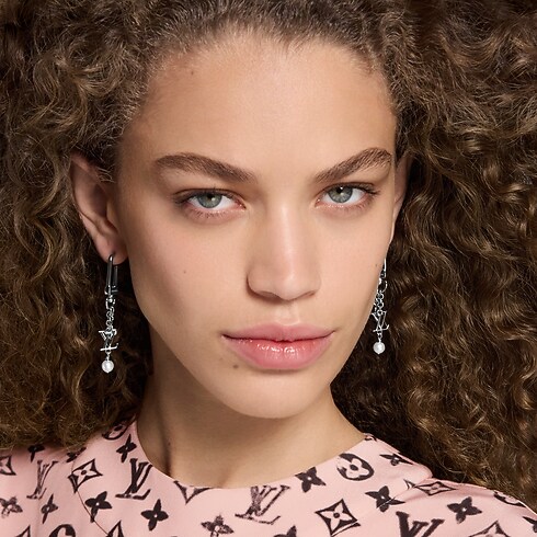 S00 Bijoux Fantaisie Boucles d’oreilles Boucles d'oreilles LV Iconic Hook | Louis Vuitton ® (Zoom produit)