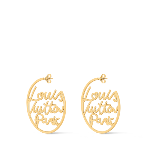 S00 Bijoux Fantaisie Tous les Bijoux Fantaisie Boucles d'oreilles LV Script | Louis Vuitton ® (Zoom produit)