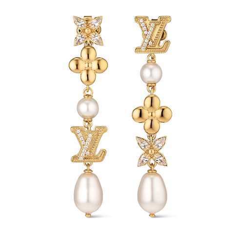 S00 Bijoux Fantaisie Tous les Bijoux Fantaisie Boucles d'oreilles LV Sparkling Pearls | Louis Vuitton ® (Zoom produit)