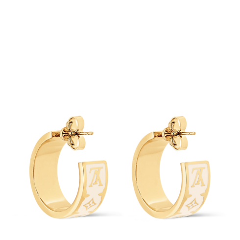 S00 Bijoux Fantaisie Boucles d’oreilles Boucles d'oreilles Nanogram Enamel | Louis Vuitton ® (Zoom produit)
