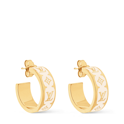 S00 Bijoux Fantaisie Boucles d’oreilles Boucles d'oreilles Nanogram Enamel | Louis Vuitton ® (Zoom produit)