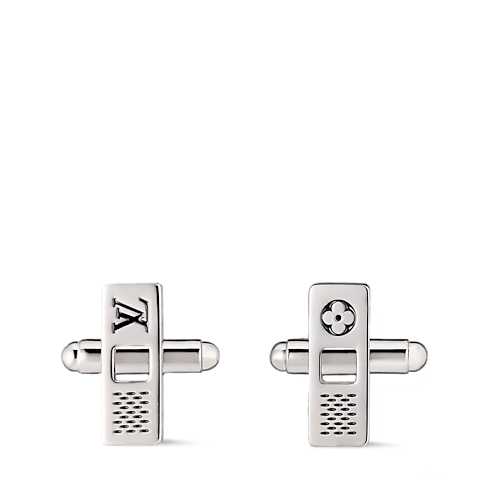 S00 Bijoux Fantaisie Tous les Bijoux Fantaisie Boutons de manchette à découpes Damier Staples | Louis Vuitton ® (Zoom produit)