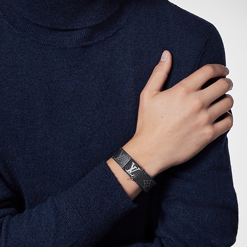 Toile Monogram Eclipse Bijoux Fantaisie Tous les Bijoux Fantaisie Bracelet LV Slim | Louis Vuitton ® (Zoom produit)