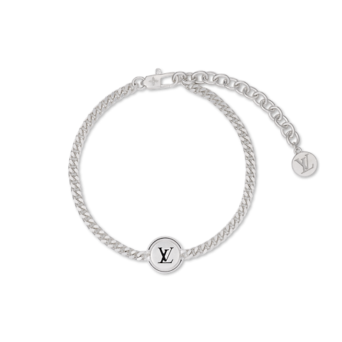 Bracelet médaillon LV Spike vue de face