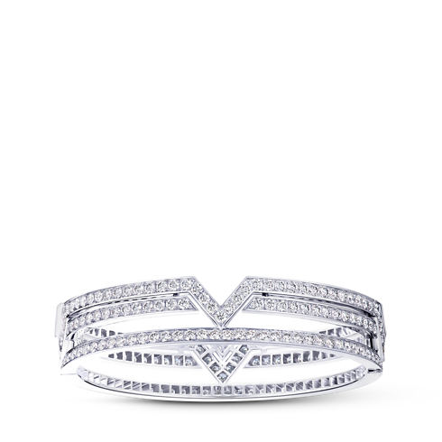Bijoux Bracelets Bracelet Pure V, or blanc et diamants | Louis Vuitton ® (Zoom produit)