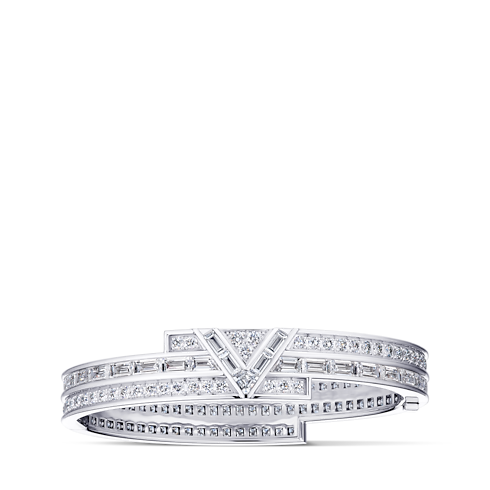 Bijoux Haute joaillerie Bague Pure V, or blanc et diamants | Louis Vuitton ®