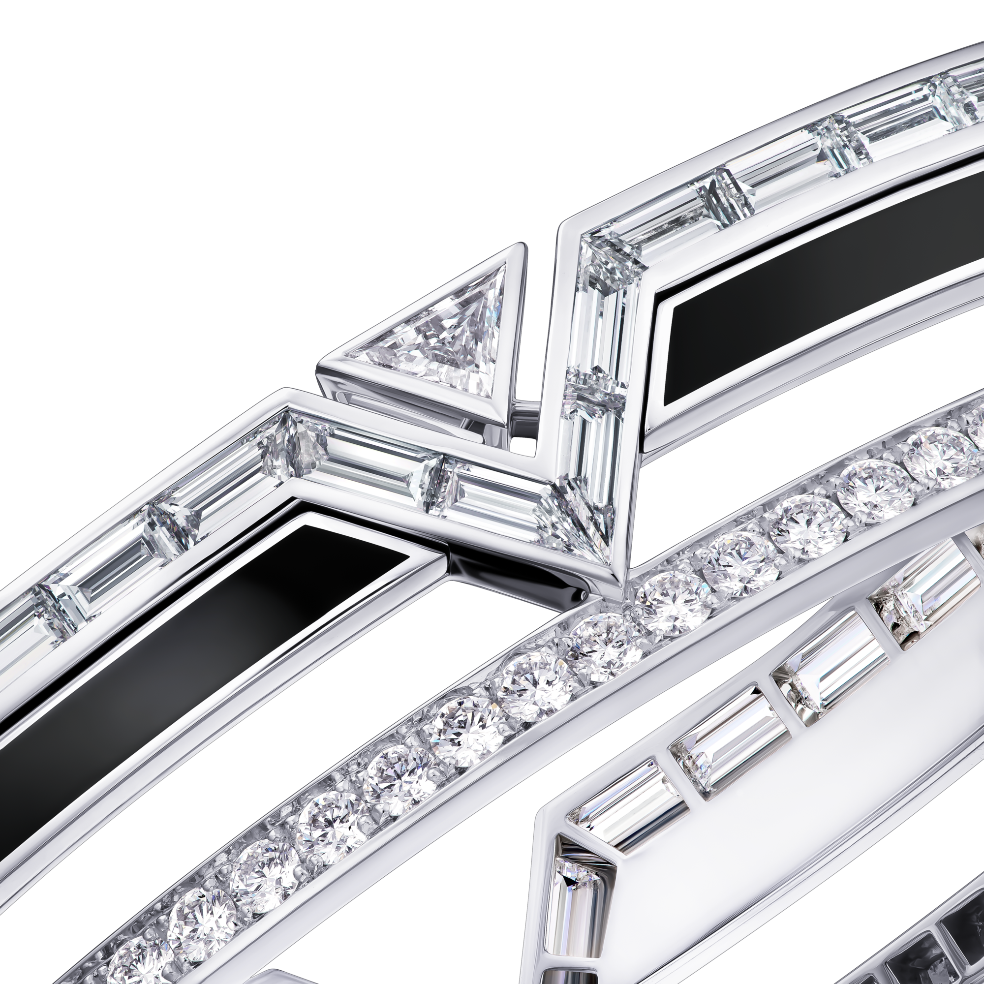  Bijoux Bracelets Bracelet Pure V, or blanc, laque et diamants | Louis Vuitton ® (Zoom produit)