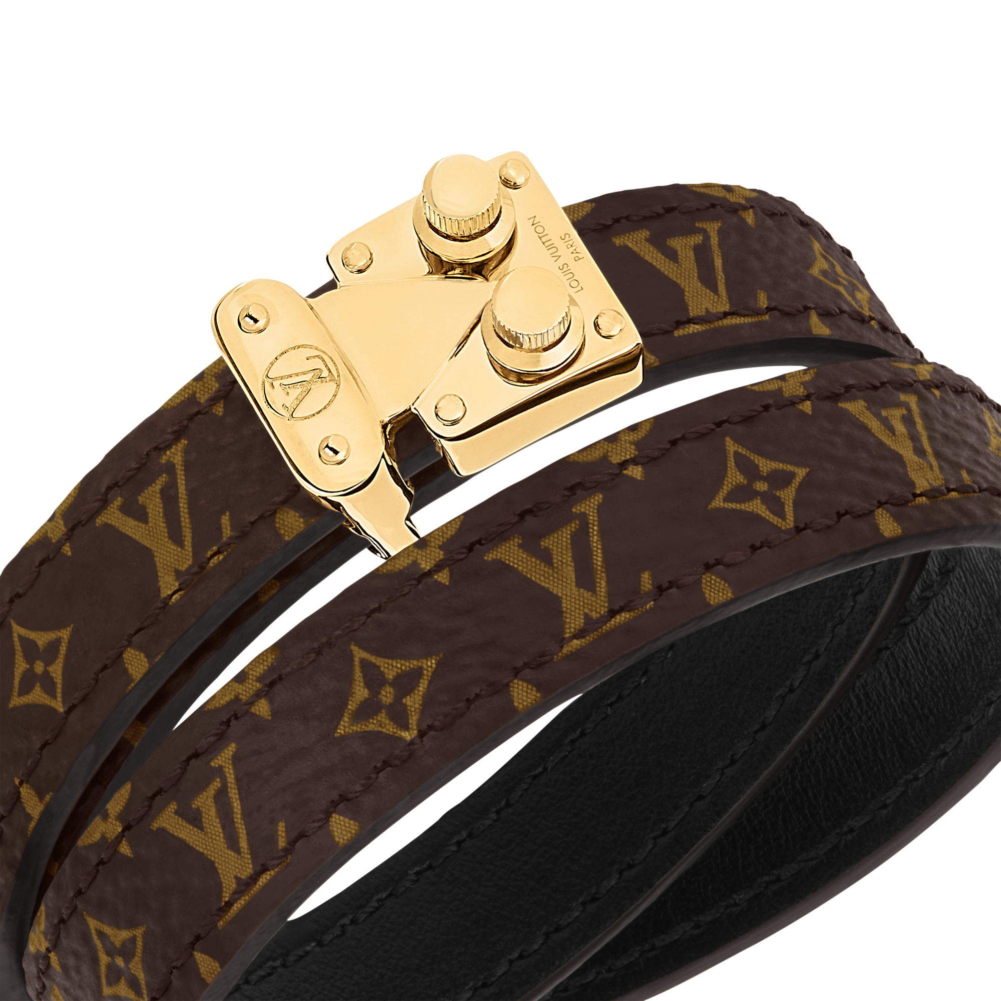 Other Leathers Bijoux Fantaisie Bracelets Bracelet S-Lock Double Tour | Louis Vuitton ® (Zoom produit)