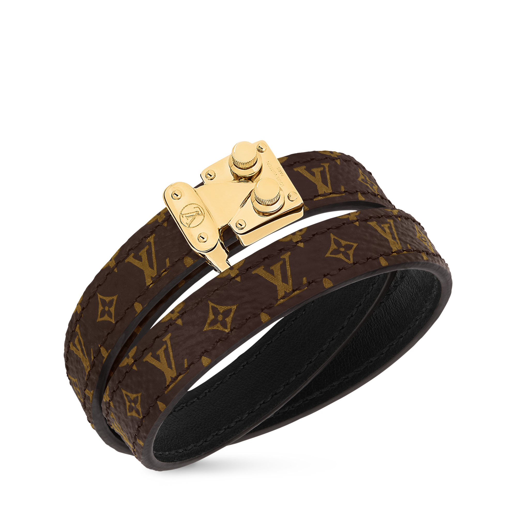 Other Leathers Bijoux Fantaisie Bracelets Bracelet S-Lock Double Tour | Louis Vuitton ® (Zoom produit)