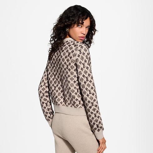 Ready-to-Wear Knitwear Brushed Monogram Cardigan | Louis Vuitton ® (Product zoom)