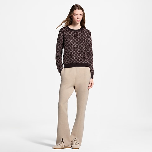 Ready-to-Wear Knitwear Brushed Monogram Pullover | Louis Vuitton ® (Product zoom)