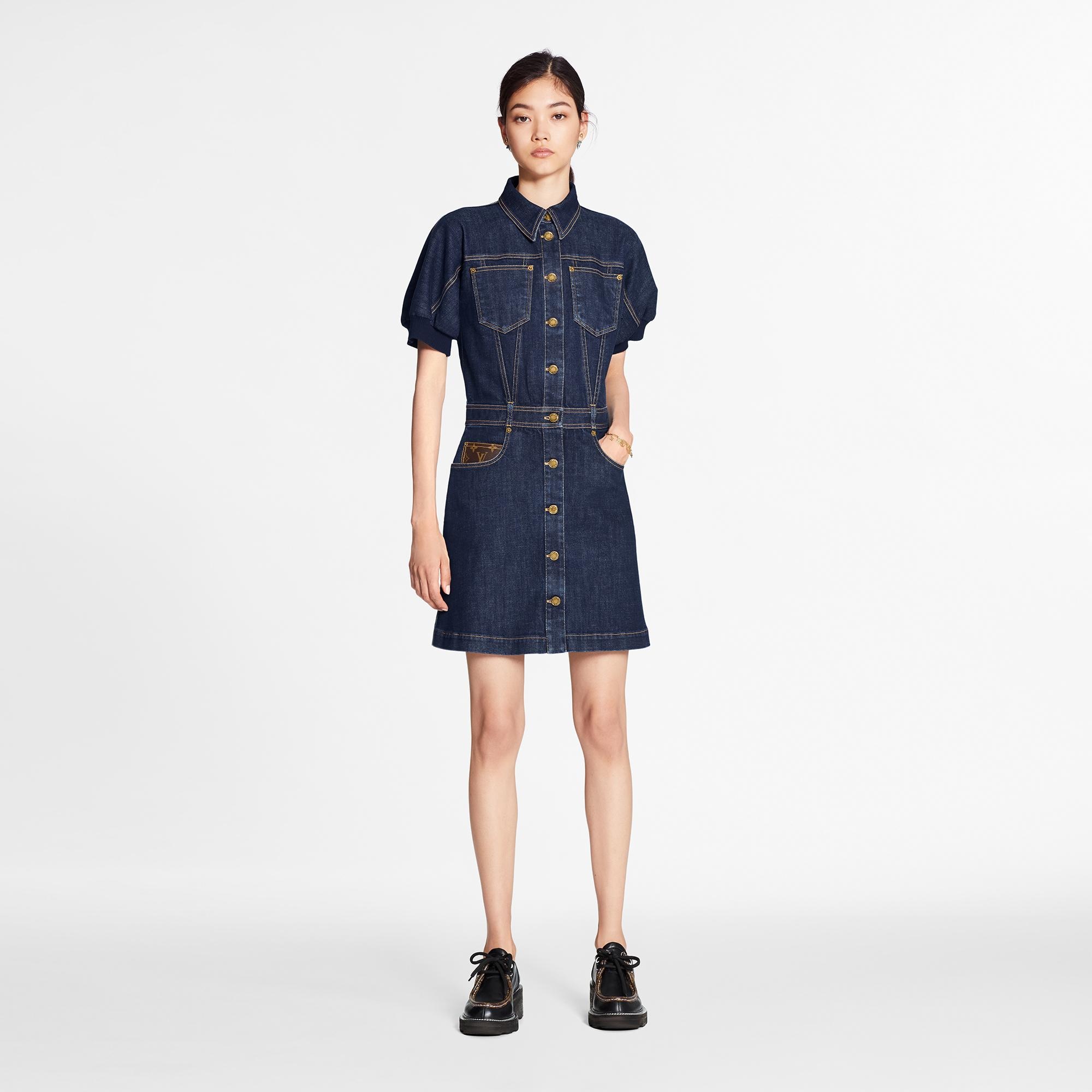 louis vuitton denim dress