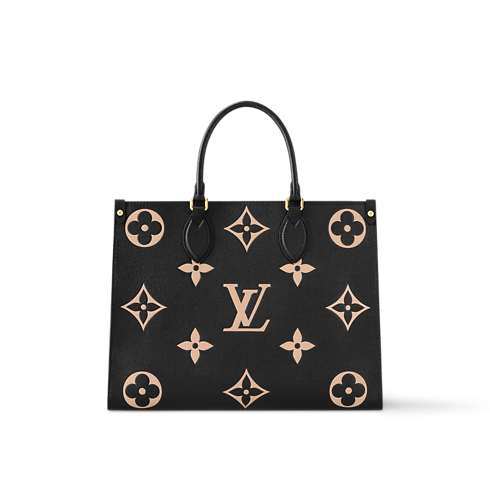 Cuir Monogram Empreinte Bicolore Sacs à Main All Collections Cabas Onthego MM | Louis Vuitton ® (Zoom produit)