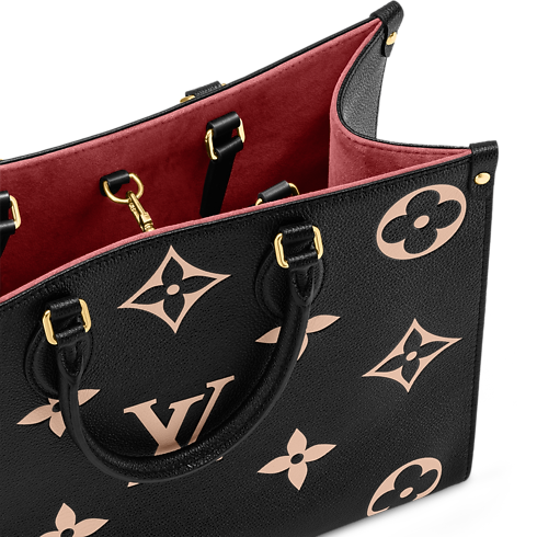 Cuir Monogram Empreinte Bicolore Sacs à Main All Collections Cabas Onthego MM | Louis Vuitton ® (Zoom produit)