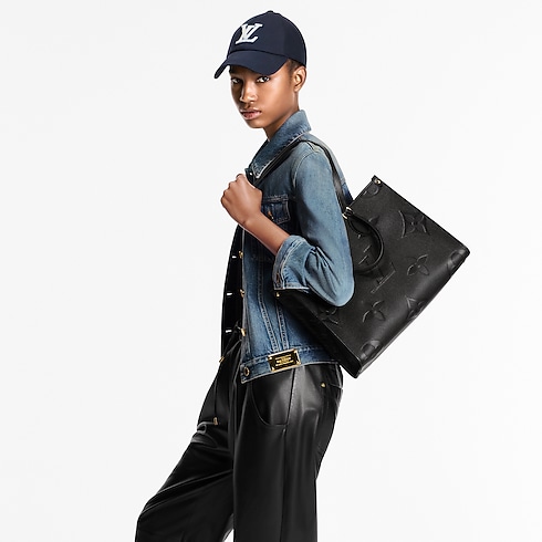 Cuir Monogram Empreinte Sacs à Main All Collections Cabas OnTheGo MM | Louis Vuitton ® (Zoom produit)